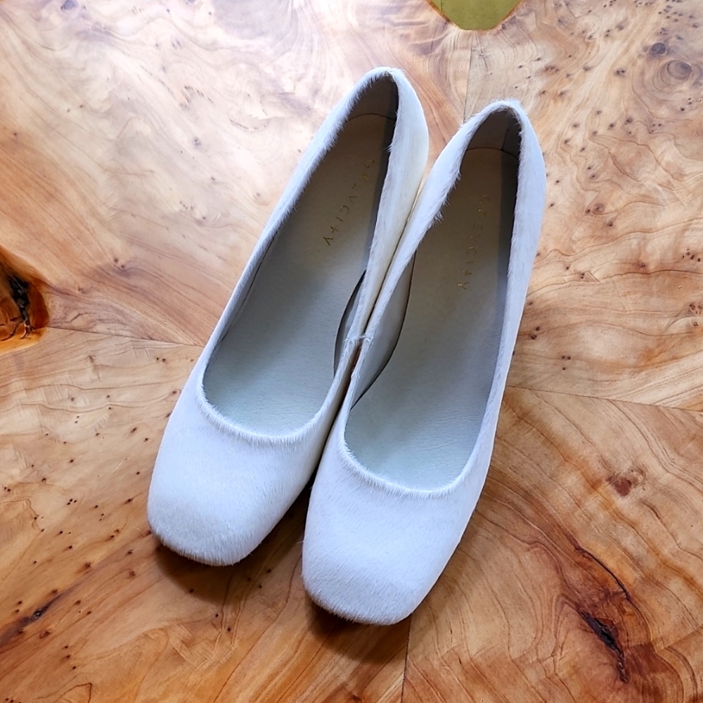Grey City Calfhair Block Heel